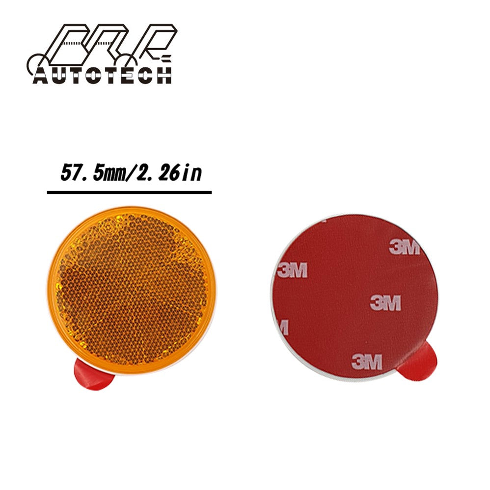 Emark light front rear round reflector for motorcycle