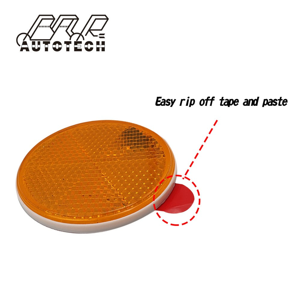 Emark light front rear round reflector for motorcycle