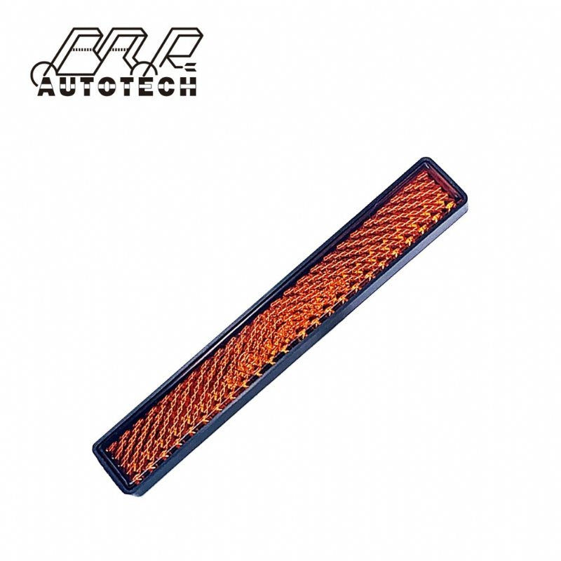 102.5*15.5mm rectangular amber adhesive reflector for motorcycle scooter bicycle motorbike