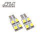 158 161 168 168A 168NA 175 194 194NA 0.72watt DC13.8v corn LED Bulb with base T10 4SMD 5050 license plate lamp