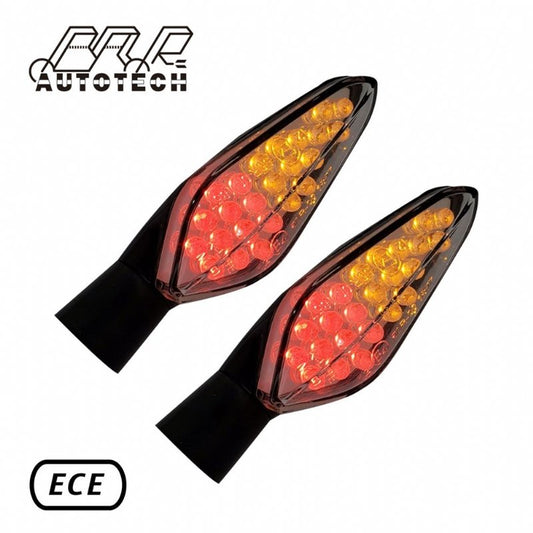 24pcs red amber LED indicator light motorcycle turn signal lights