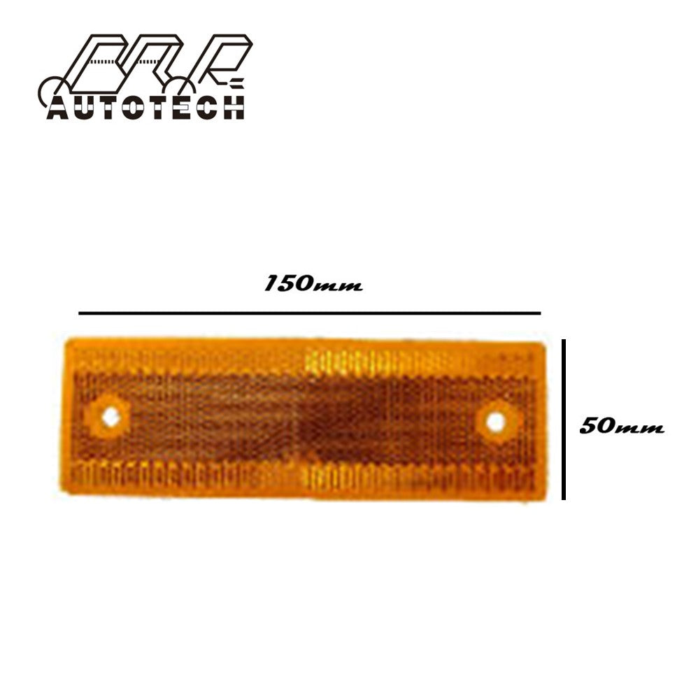 Auto accessories light amber rectangular truck car reflector