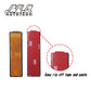 DOT small amber high visibility rectangular sticker reflectors for motorcycle bicycles