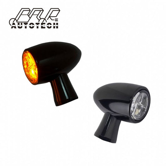 E-mark sequential front turn indicator motorcycle turn signal lights