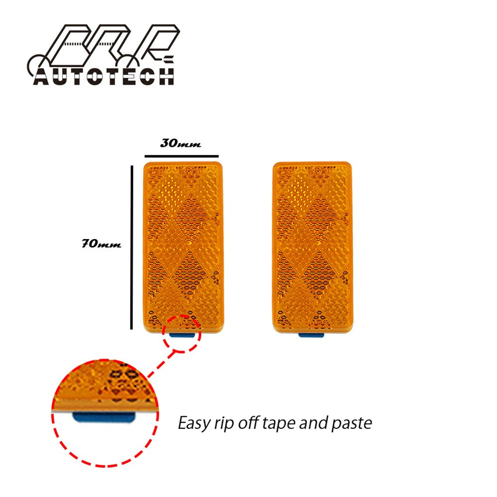 ECE CCC amber rectangular reflex for vehicle car reflector