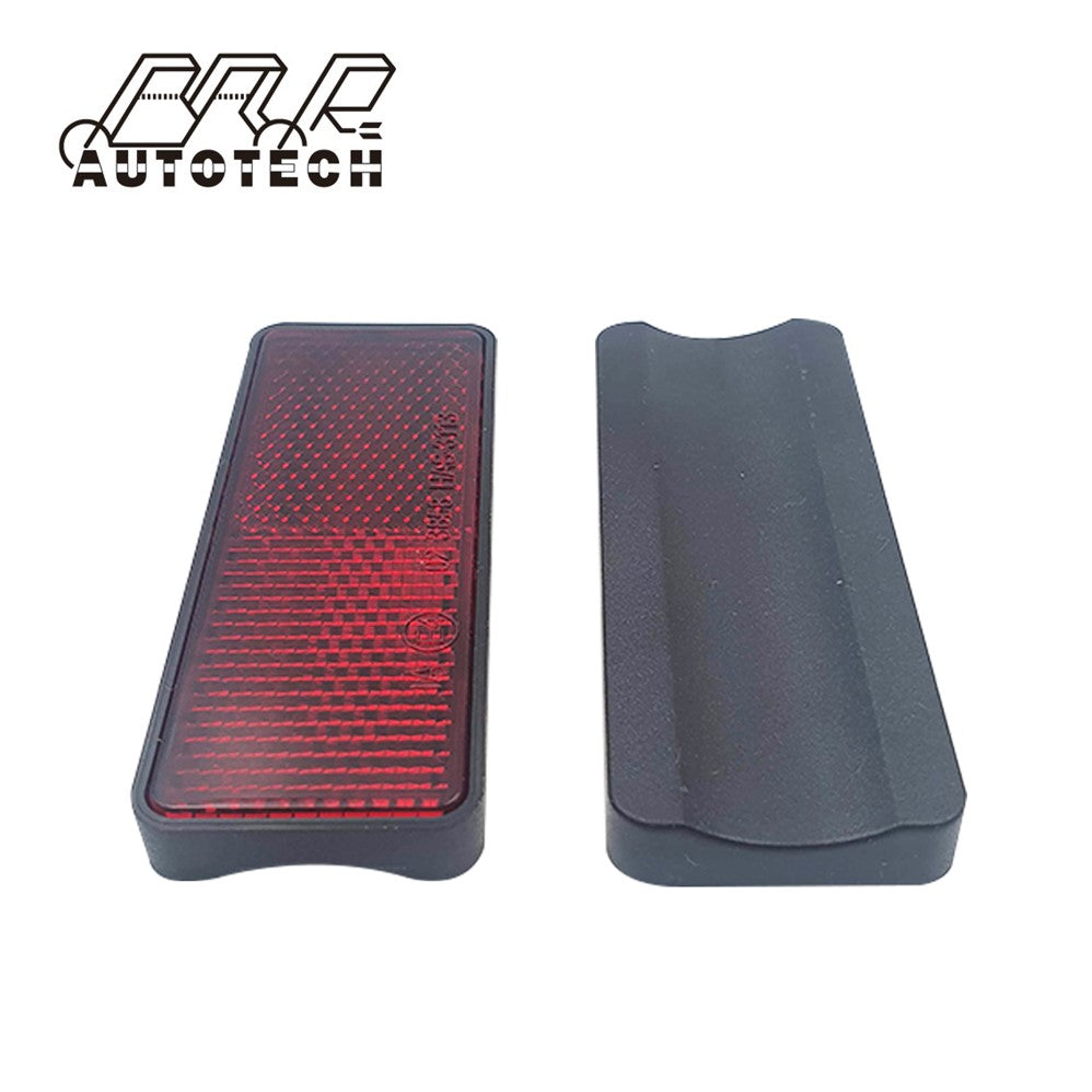 Emark rectangular red rear light seat reflector for motorcycle motorbike