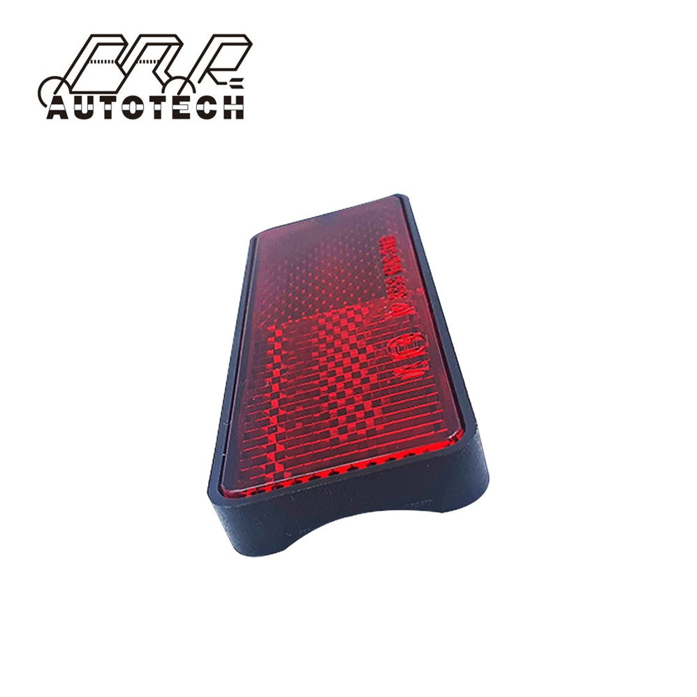 Emark rectangular red rear light seat reflector for motorcycle motorbike