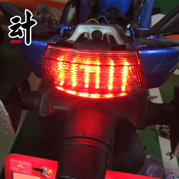 For Kawasaki ER6N EX 6 Ninja 650R ER6F integrated motorcycle LED tail lights for brake lamp