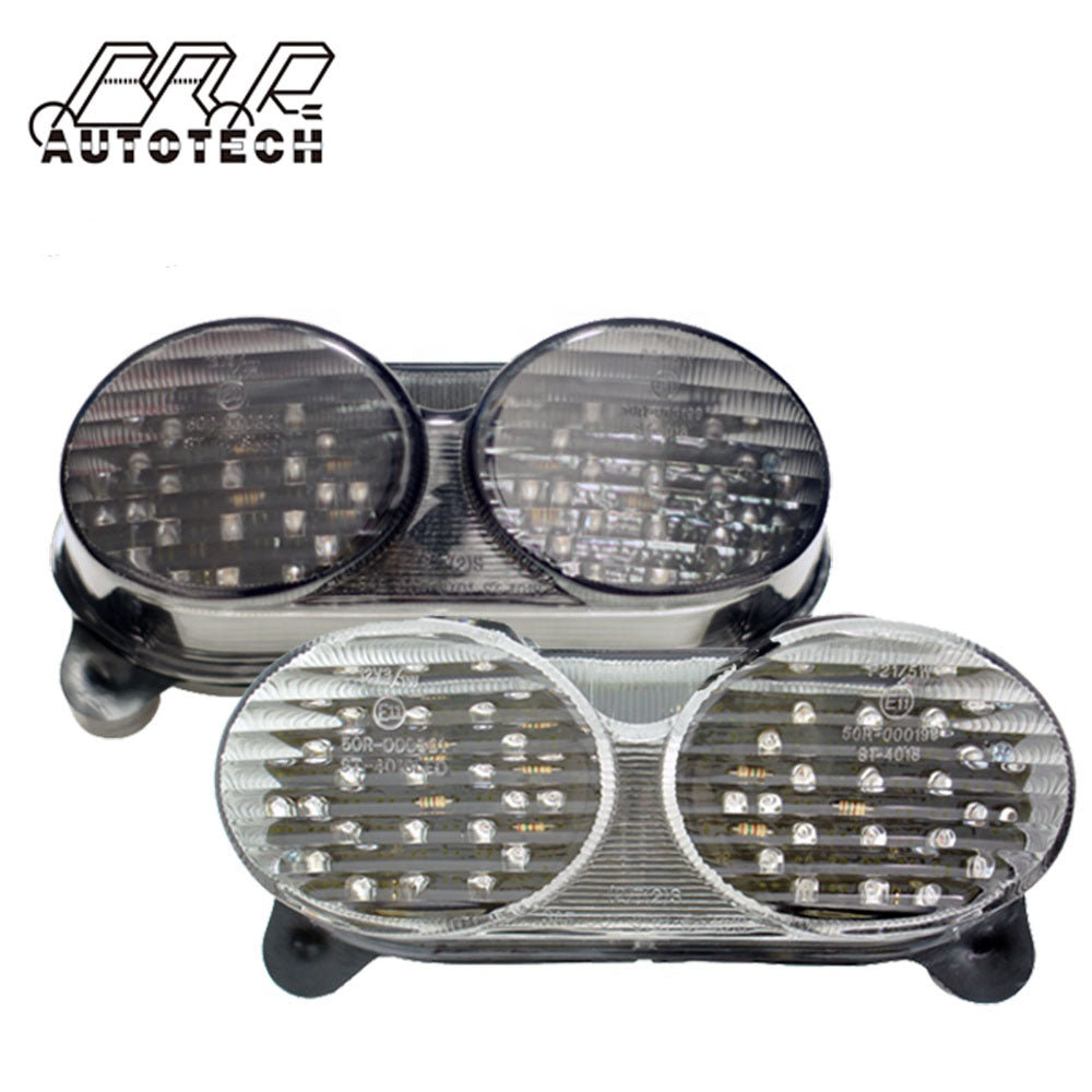 For Kawasaki ZX6R ZX9R ZX7R Integrated LED Turn Signals Motorcycle Tail Lights For Rear Assembly Brake