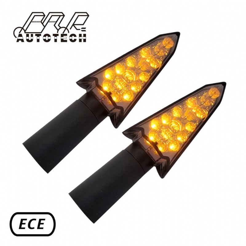 Generic arrow style front amber led motorcycle turn signals with 10mm screw