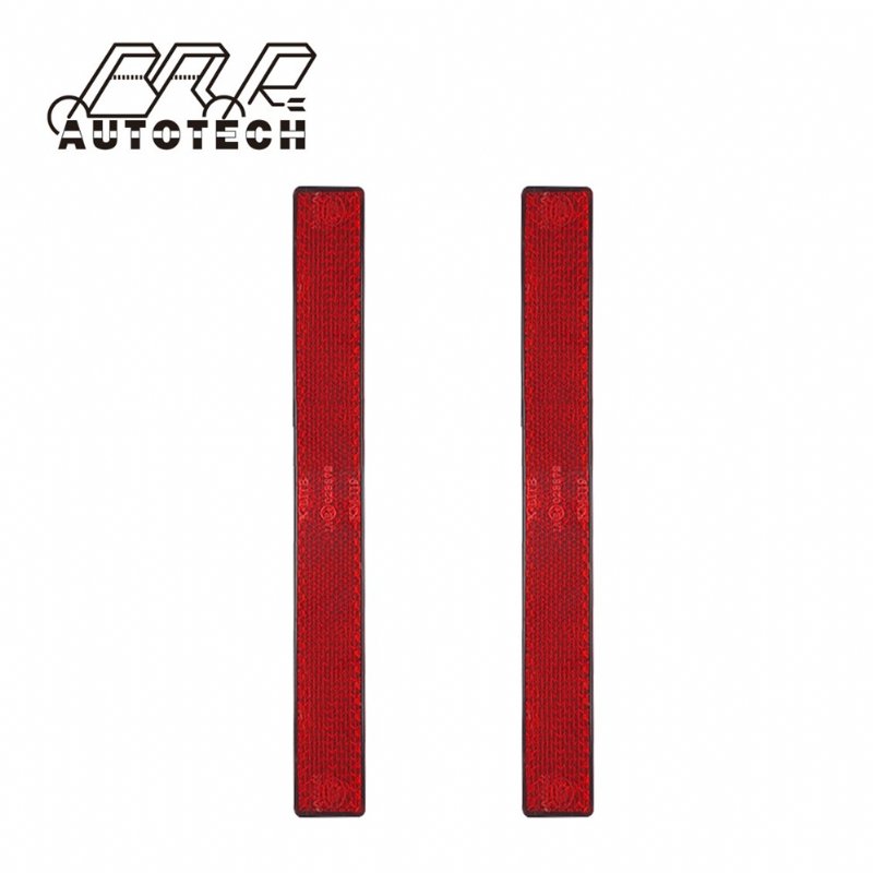 Highly bright scratch resistant red reflective sticker reflector for motorcycle motorbike with adhesive tape