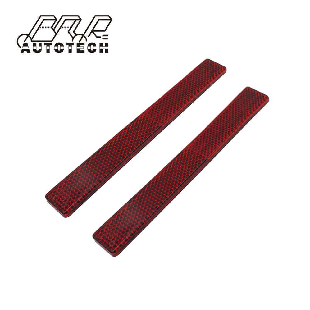 Highly bright scratch resistant red reflective sticker reflector for motorcycle motorbike with adhesive tape