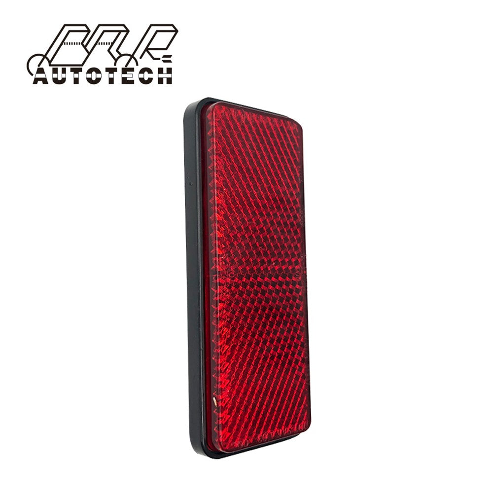 Red bicycle reflector lights for rear seat fender safety