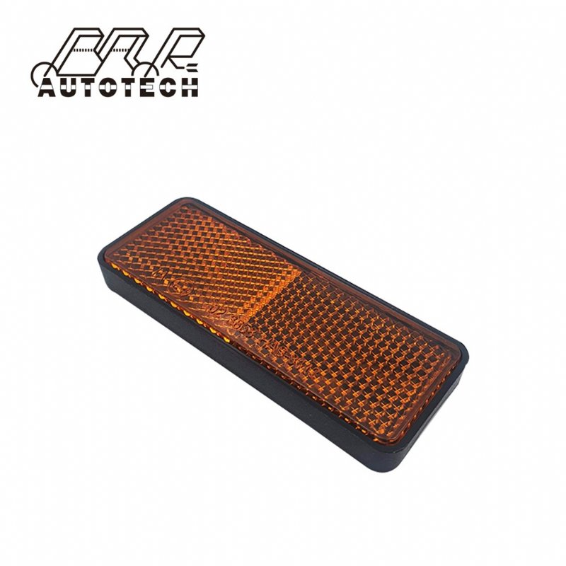 Safety rectangular red reflector with E-mark for motorcycle motorbike