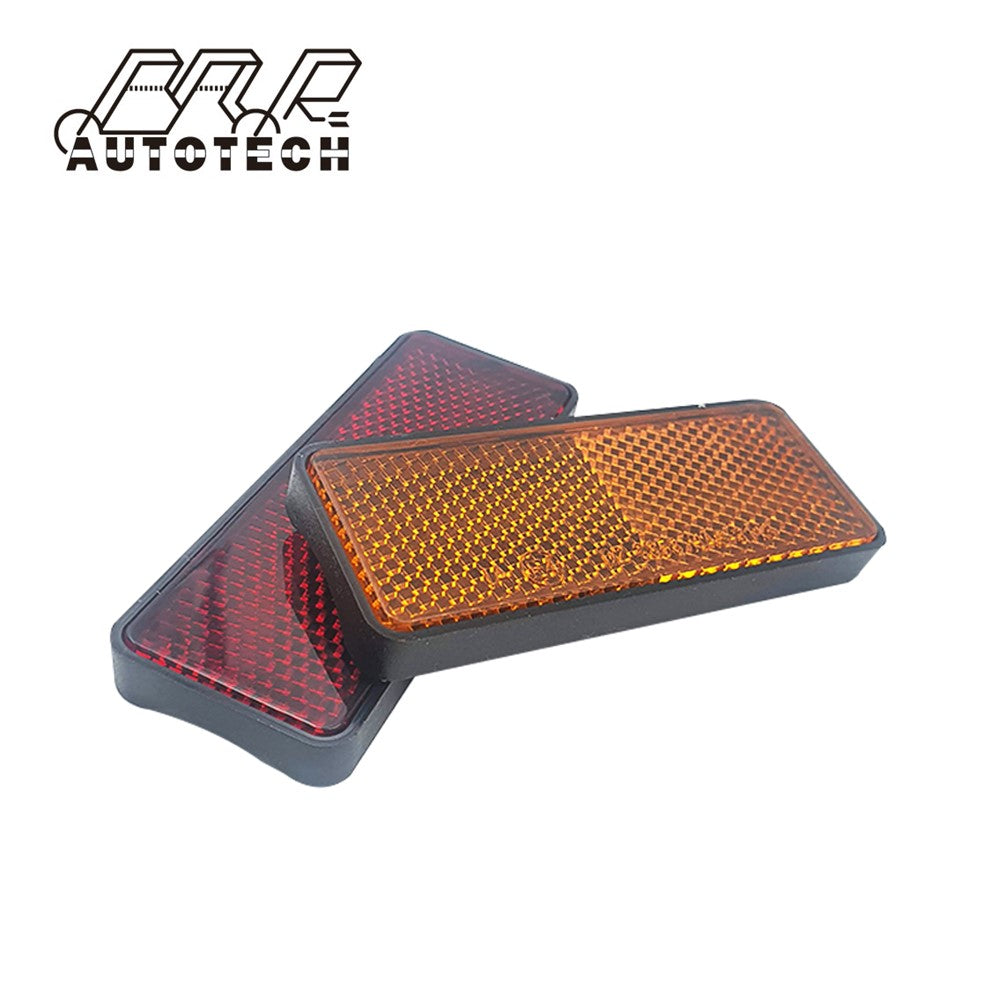 Safety rectangular red reflector with E-mark for motorcycle motorbike