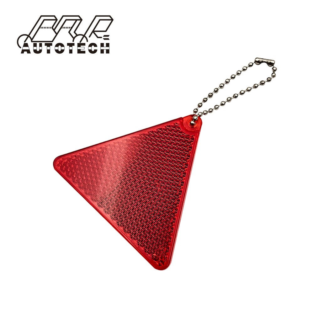 Triangle shape keychain reflex reflectors for walking at night