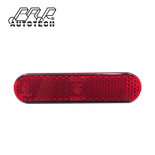 Two red screw bike bicycle reflector lights for rear pannier racks frame